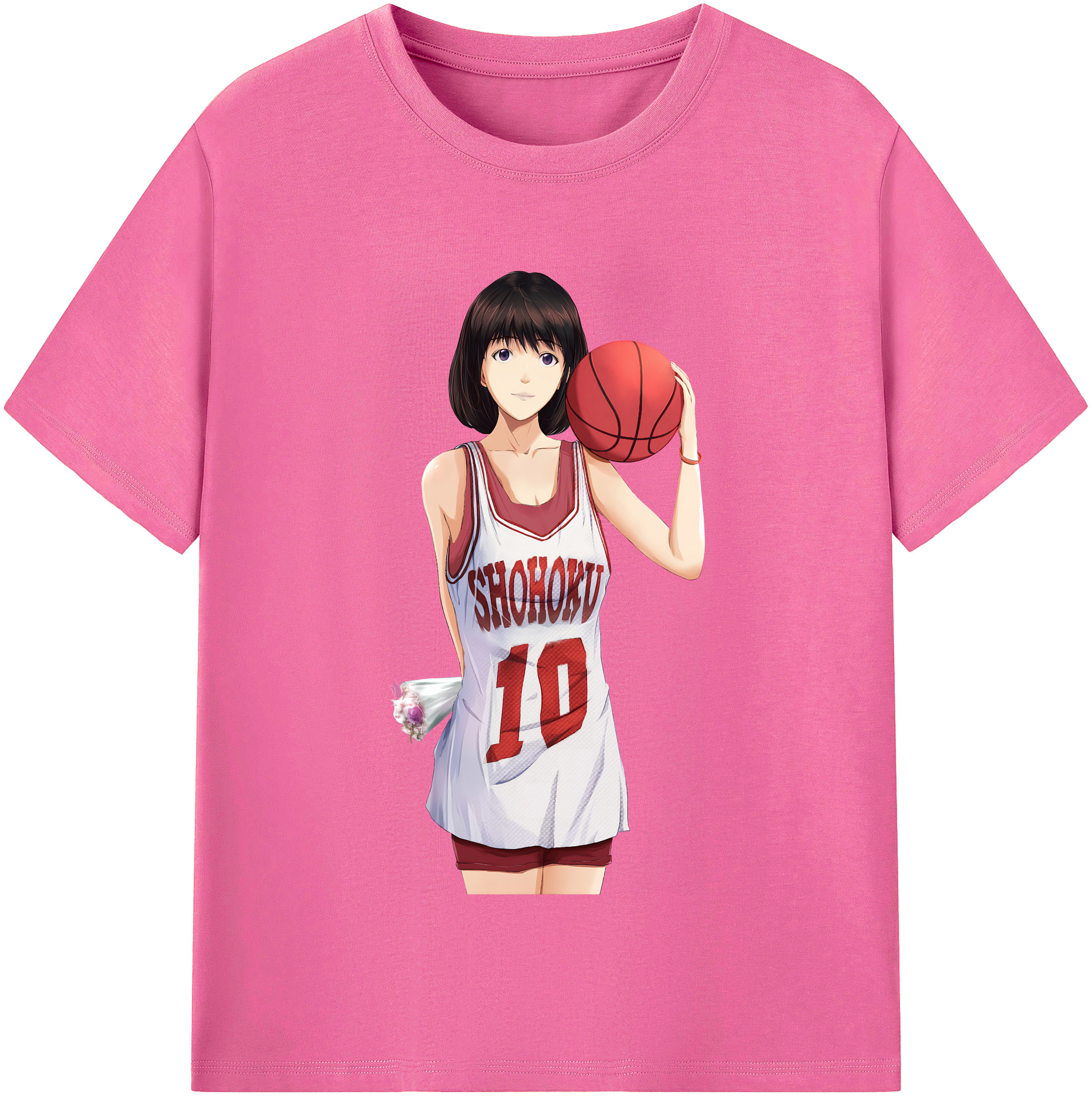 （画像用） SLAM DUNK／スラムダンク レディースカジュアルプリントTシャツ（綿100％）